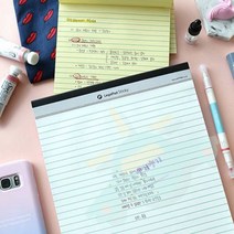 J.ROM 프린텍 리갈패드 A5 줄노트, 백색