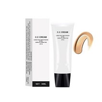 CAIKUIZEI Perebella Cc 크림 스킨 톤 어저스팅 CC SPF 50 성숙한 피부를 컬러 코렉팅 셀프 어저닝 화장품 메이크업 전 프라이머 모이스처라이징 컨실러 브라이트, 1Bottle, Nature