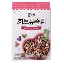 풀무원 하트뮤즐리 통곡물 앤 3가지 과일과 야채 시리얼, 320g, 4개