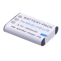 배터리 카메라용 밧데리 1800mAh EN EL11 D-Li78 니콘 Coolpix S550 Pentax M50 W60 W80 V20 소니 NP-BY1 A, 01 1x Battery