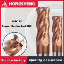 R0.5/1/2 불노즈 커터 코너 반경 엔드 밀 CNC 텅스텐 스틸 금속 라우터 공구 표면 가공 카바이드 밀링, 19 6R1X6X50