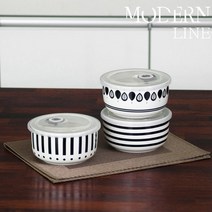 모던라인 밀폐찬통3종세트 소 밀폐용기 반찬통 반찬통세트 도자기반찬통 도자기밀폐용기