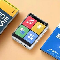 MP3 플레이어 MP4 메탈 뮤직 콤팩트 Mp3 워크맨 FHD 30 인치 터치 스크린 D2 휴대용 노블, 1.White, White