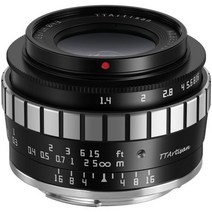 TTArtisan-23mm F1.4 대구경 수동 초점 카메라 렌즈 후지 X 캐논 EOS M 파나소닉 올림푸스 M43 니콘 Z 소니 E L 마운트, [05] For Nikon Z, [01] Black and Silver.