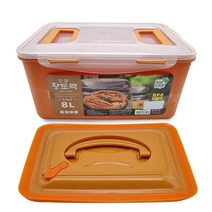 황토락 김치통 6호 중 8L 누름판포함 절임 밀폐용기 _ 2027422EA, 쿠팡2보글보글 본상품선택