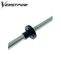 볼 스크류 베어링 3D 프린터 부품 검정색 TR8 리드 나사 POM 너트 T8 사다리꼴 1mm 2mm 4mm 8mm 12mm DIY CNC 액세서리 1 개, Pitch 2mm Lead 4mm
