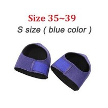 발 뒤꿈치 통증 완충 아킬레스 건염 발 피로 회복 발 보호대 삽입 충격 흡수 패드 발 관리 깔창, [04] Blue S (Size 35-39), 한개옵션1