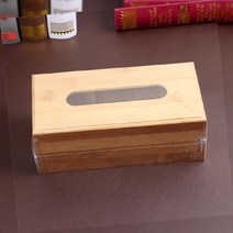 티슈 케이스 원목 깔끔 대나무, 1개