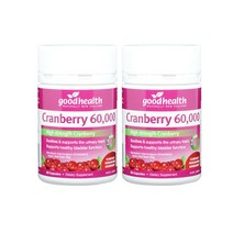 Good Health Cranberry 굿헬스 크랜베리 60000mg 50정 2팩 Soothes and Supports Urinary tract, 2개