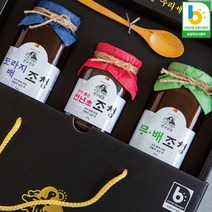 천수보감 수제조청 세트1호 (도라지조청 무조청 울금조청 천년초조청) 천수누리 쌀조청, 무.배, 도라지.배, 무.배