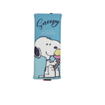 피너츠 스누피 은나노 PU 플랫 필통, 민트, 1개