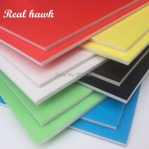 폼보드제작 A4 크기 297x210mm 두께 5mm 6 색 Kt 보드 폼 보드 종이 플라스틱 보드 모델 소재 폼보드 11, 블루 5pcs