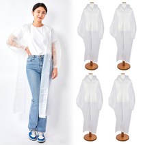 MORIT 남녀공용 EVA 다회용 두꺼운 고급 우비 5P