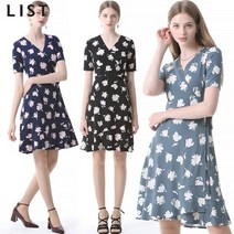 [KT알파쇼핑][리스트(LIST)] 세라 랩오버 프린트 원피스