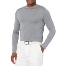 PGA TOUR 남성용 UPF50 솔라 블록 크루 티셔츠 콰이트 쉐이드 헤더 XS, X-Small, Quiet Shade Heather