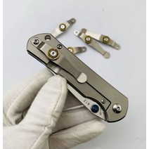 812 백 클립 티타늄 백 클립 901 액세서리 나이프 홀더 902 백 클립 나이프 클립 액세서리, 01 Silver, 01 Silver