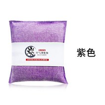 활성탄 공기정화용숯 자동차 사용 500g 린넨 활성 대나무 숯 가방 새 차 포름알데히드 및 냄새 제거, [06] Purple, [01] 500g charcoal bag, 01 500g charcoal bag