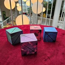 우주큐브 2개 당일배송 3D 자석 마그네틱 변신 퍼즐 블록 은하 큐브, 레드+블루
