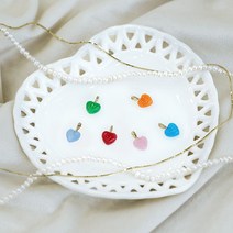 [통통하트] 14k 통통 하트 원석 팬던트