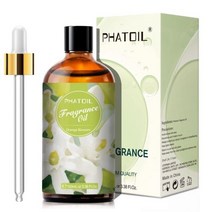 PHATOIL 블랙 오퓸 향수 에센셜 오일 화이트 머스크 신선한 리넨 허니서클 캔들 비누 립 밤 만들기 100ml, [01] 100ml, [08] Orange Blossom
