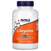 Now 식품 보충제 L-아르기닌 500mg 산화질소 아미노산 250개 0.5g, A 250 개, A 500 mg