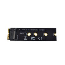 SSD 어댑터 커넥터 (M2)으로 SSD를 들어 맥북 에어 2013 2014 2015 2016 2017 M.2 M 키의 PCIe X4 Ngff으로 SSD를 들어 애플 노트북, 하나, 검정