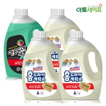 아토세이프 다운워시 점퍼 패딩 이불 전용세제 구스 1.13L 3개+스포츠의류 등산복 냄새제거 세제 1.13L 1개, 단품
