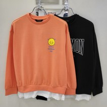 더데이걸 산본점 **22년가을신상30%세일**#데일리로 입기 넘 편하고 어떤하의랑도 입을수있는 레이어드 박시 맨투맨#넉넉한 오버핏으로 통통이들도 굿!!!