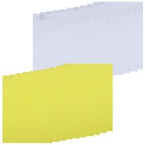 20장 국산 칼라 순면 행주, 옐로우10장+화이트10장