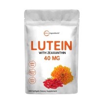 Micro Ingredients 마이크로 인그레디언트 루테인 지아잔틴 40mg 200 정