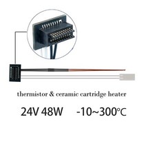 3D프린터 Bambu Hotend Bi Metal Heatbreak CHT 노즐 경화 스틸 구리 니켈 도금 블록 x1c P1P, 02 For Bambulab x1 x1c, 13 thermistor heater