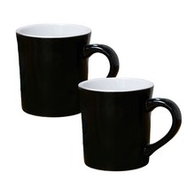 머그컵 인기모음 100종 2p 세트 머그컵 화이트머그 칼라머그 컵, 1개, 쿠르제 라떼 블랙