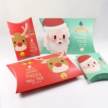 유진 (10장세트) 크리스마스 반달 선물 상자 대형 소형 박스 포장 양말 사탕 간식 스카프 목도리 어린이집 어린이 유치원 단체 생일 답례품, XMAS반달선물상자(대)(레드)(10장세트)