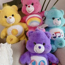 [정품/27cm] 케어베어 4coler 봉제인형, 블루, 27cm