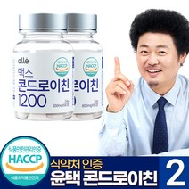 콘드로이친 1200 식약처 인증 HACCP 햇썹 무릎 관절 알레 엔 추천, 90정, 2통