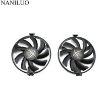 FDC10U12S9-C RX480 RX470 쿨러 팬 교체 XFX RADEON RX 480 470 470D RS 블랙 울프 그래픽 카드 냉각 팬, 2PCS, One Size