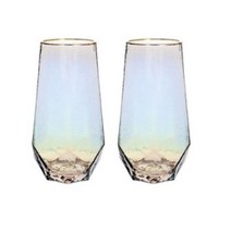 니코트 gold crystal 오로라 글라스 톨 460ml, 4개
