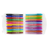 동아PMS 트윈CD네임펜 24색 손잡이케이스, 혼합색상, 6개