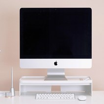 아이맥 모니터 받침대 1단 컴퓨터 모니터 거치대 다이, 블랙