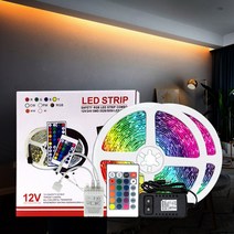 12V 방수 슬림 LED바 인테리어 간접조명 무드등 줄 RGB LED 스트립 리모컨 세트, 2-03.리모컨타입 비방수 흰띠 웜화이트
