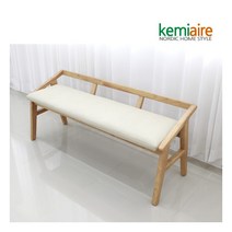 알로아 3인원목 벤치의자(그레이) KHD-304