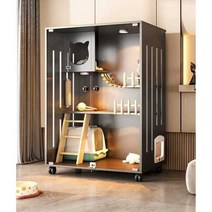 펫빌라 고양이격리장 캣타워 고양이 타워 원목 하우스, 120x90x60 조립식