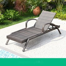 프리미엄 썬베드 썬배드 비치체어 펜션의자 수영장 선베드 호텔 선배드, 싱글 침대(철골대)