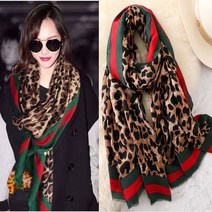 Mayfox 목도리 스카프 머플러 여성 호피 무늬 가을 겨울 소프트 부드러운 여성스러운 인기신상품