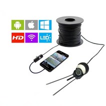 HD 수중 방수 낚시 카메라 안드로이드 및 USB C타입 내시경 와이어 커넥터 포함 물고기 찾기, 10, 02 3M fishing cable