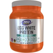NOW 계란 흰자 단백질 BCAA 포함 16g 무향 분말 1.2파운드