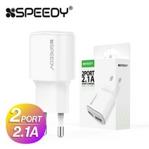 스윗홈 스피디 2.1A USB 듀얼포트 가정용충전기 화이트 미포함 급속충전기 2포트충전기 갤럭시충전기 아이폰충전기 USB충전기, 2.1A USB듀얼포트 화이트(미포함), 케이블 미포함 화이트