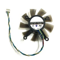 75mm fd8015u12s dc12v 0.5amp gtx 560 gtx550ti hd7850 그래픽 비디오 카드 냉각 팬용 4핀 쿨러 팬, 검은색