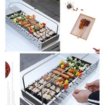 자동 양꼬치기계 바베큐 그릴 화로 전동 양꼬치기계, 옵션1(쇠꼬치전용 기본패키지), 1개