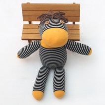 [펠트친구] 양말인형 얼룩말체스(솜실바늘 포함)/양말인형만들기/